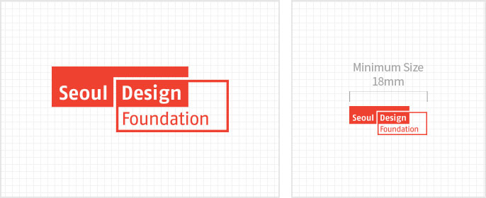 Logo Type : Seoul Design Foundation - Minimum Size 18mm